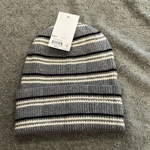 womens striped beanie